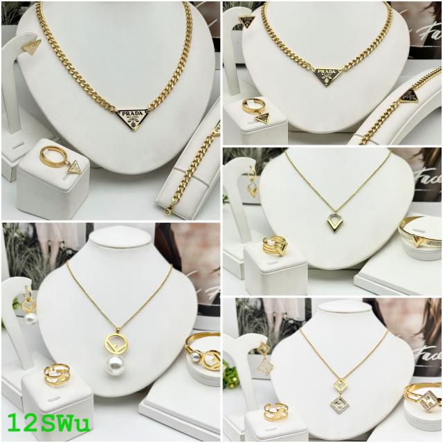 Neacklace , bracelet and earrings set