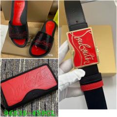 Purse and  belts and slippers