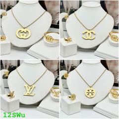 Neacklace , bracelet and earrings set