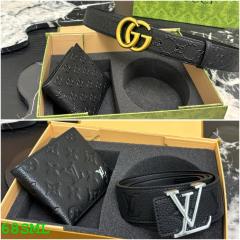 Wallets and belt set