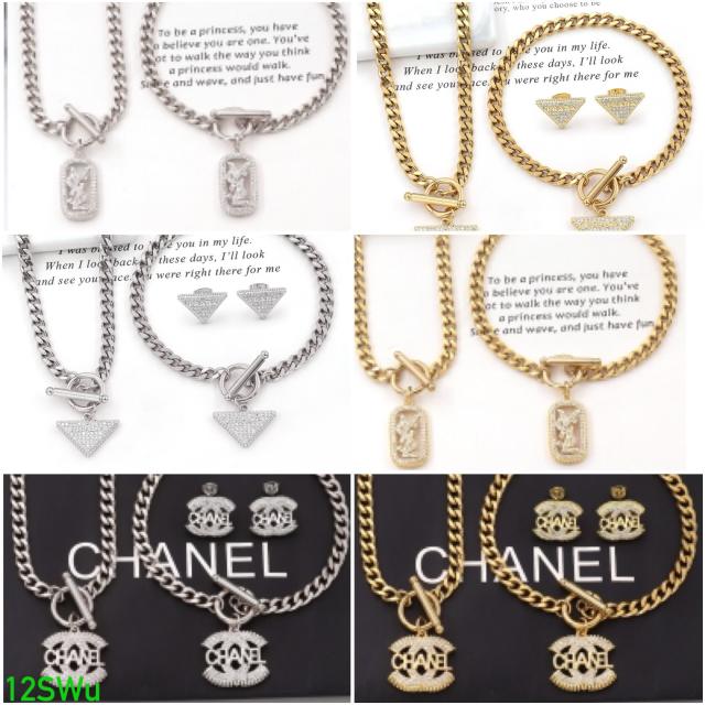 Necklace and earrings and bracelet set