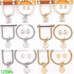Necklace and earrings and bracelet set