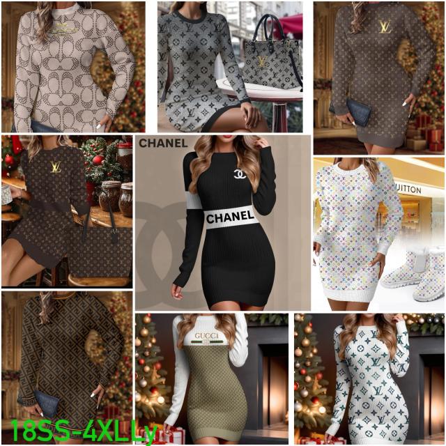 Women sweater dresses （S-4Xl)