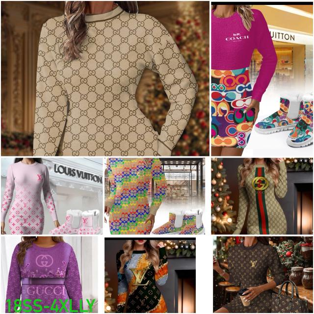 Women sweater dresses （S-4Xl)