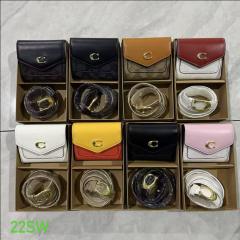 Wallets and belt set