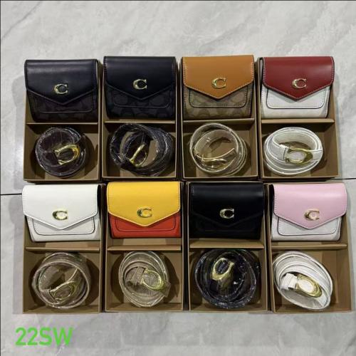 Wallets and belt set
