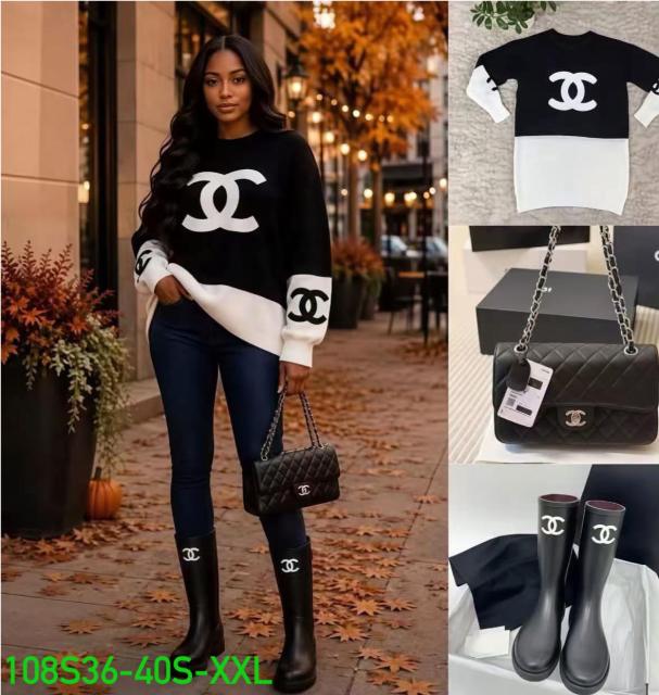 Purses and boots and sweater(36-40,S-XXl)