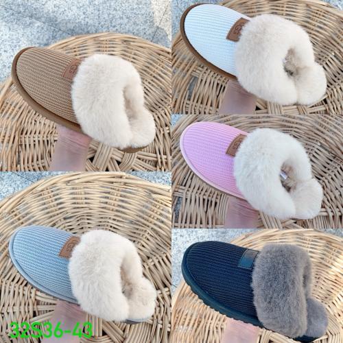 Fur slippers (36-42)
