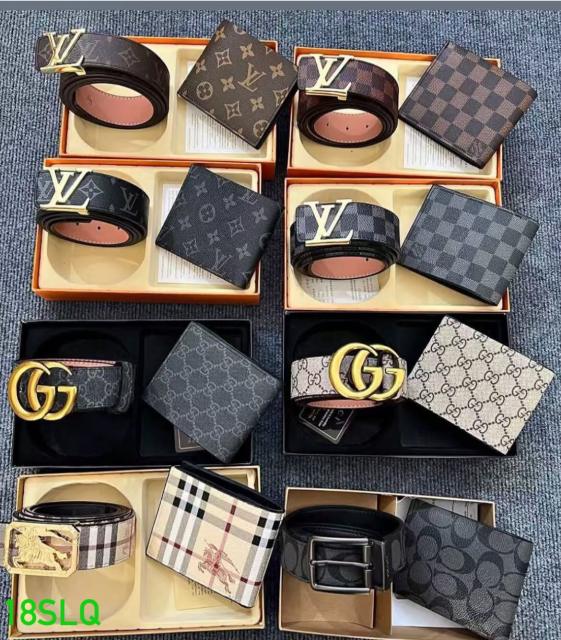 Belts and wallet set