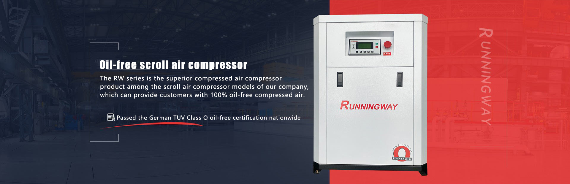 Oil-free scroll air compressor