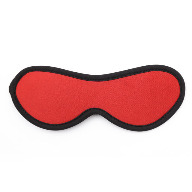 Polyester Blindfold with Elastic Strap (Red)