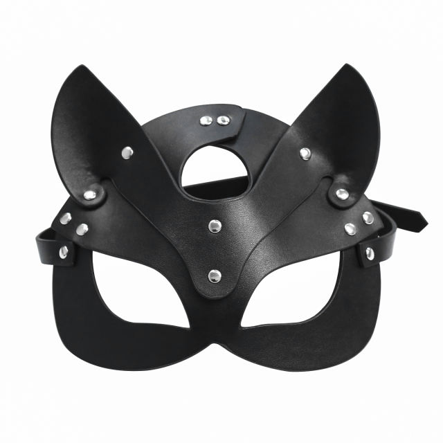 Cat Eye Mask with PU Strap (Black)
