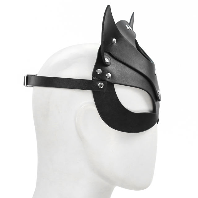 Cat Eye Mask with PU Strap (Black)