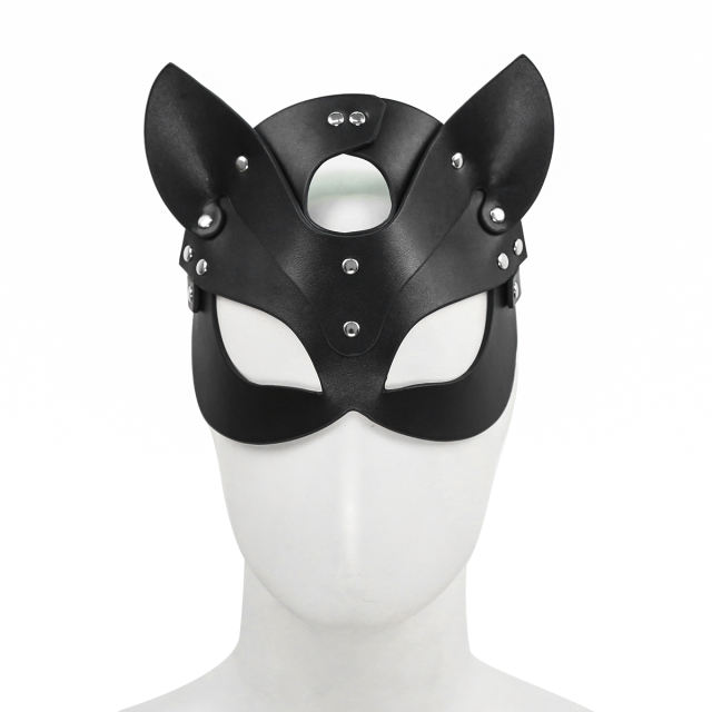 Cat Eye Mask with PU Strap (Black)