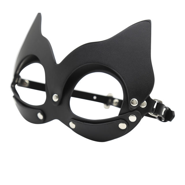 PU Eye Mask with PU Strap (Black)