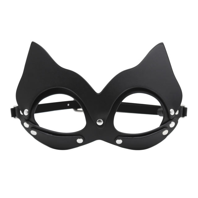 PU Eye Mask with PU Strap (Black)