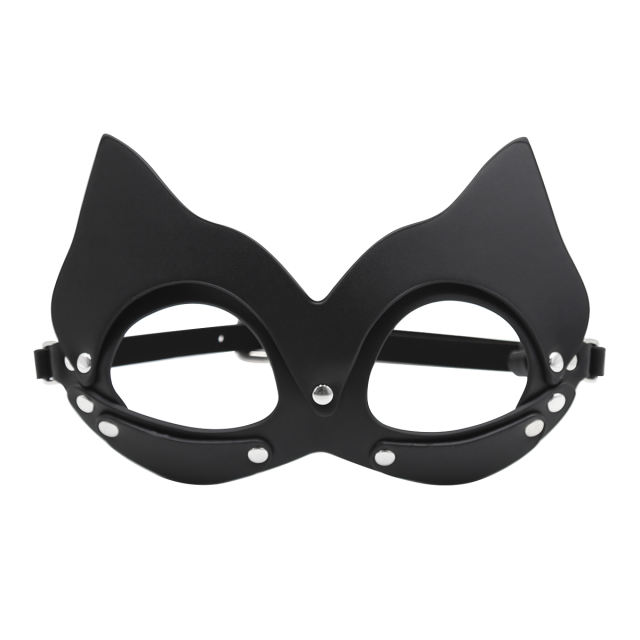 PU Eye Mask with PU Strap (Black)