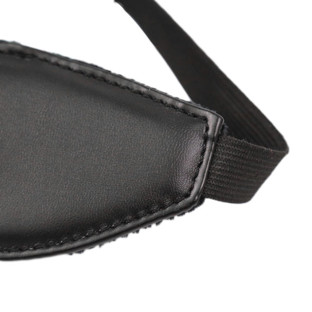 PU Blindfold with Elastic Strap (Black)