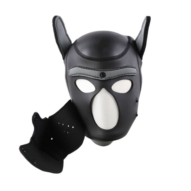 Dog Mask (Grey&Black)