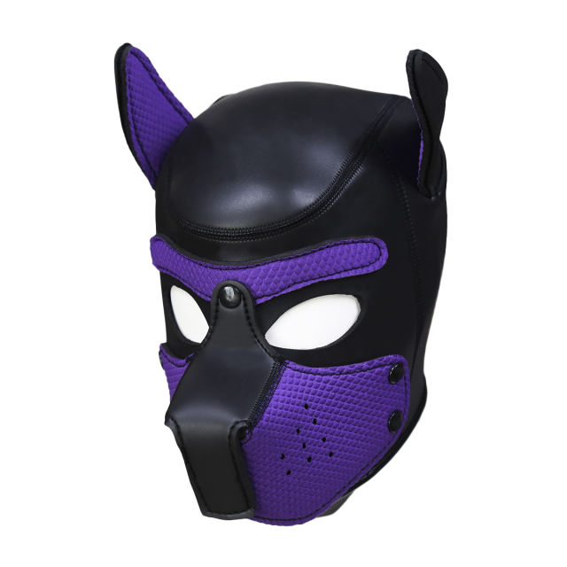 Dog Mask (Black&Purple)