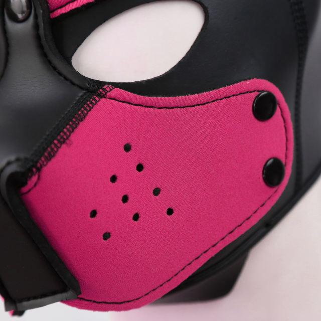 Dog Mask (Black&Pink)