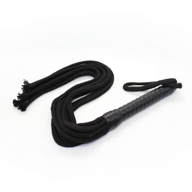 Spanking PU Rope Flogger Bondage Whip With Handle Slave Sex Toys For Couples 