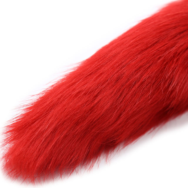 Faux Fur Fox Tail With Metal Anal Plug