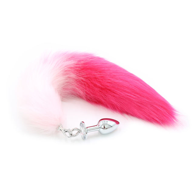 Faux Fur Fox Tail With Metal Anal Plug