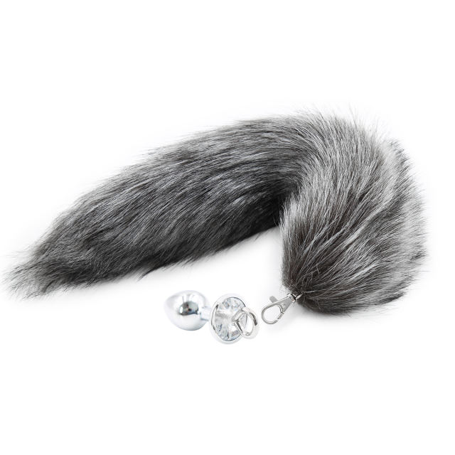 Faux Fur Fox Tail With Metal Anal Plug