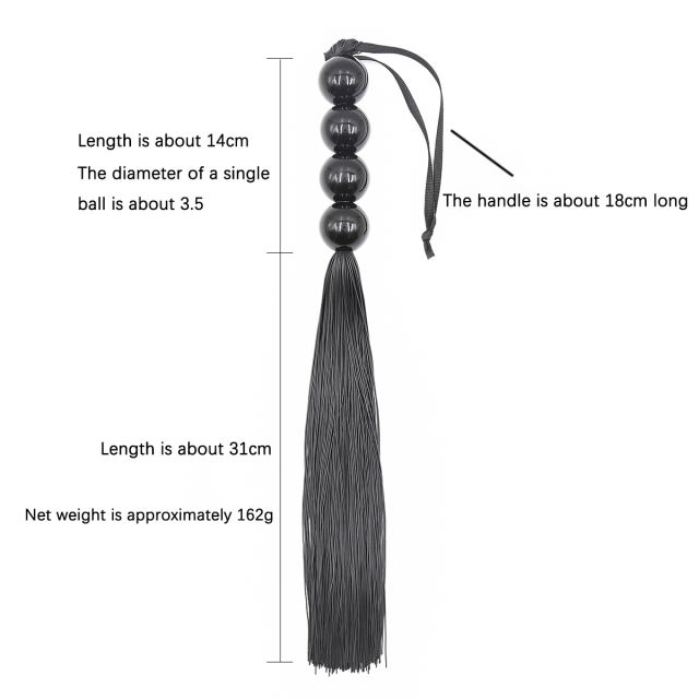 Spanking Silicone Flogger Bondage Whip With Handle Slave Sex Toys For Couples 