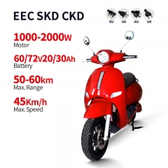 Electric Moped LG 1000W-2000W 60V30Ah/72V20Ah 45km/h (EEC)