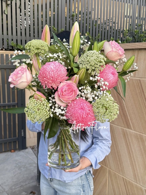 Lily Elegance with vase