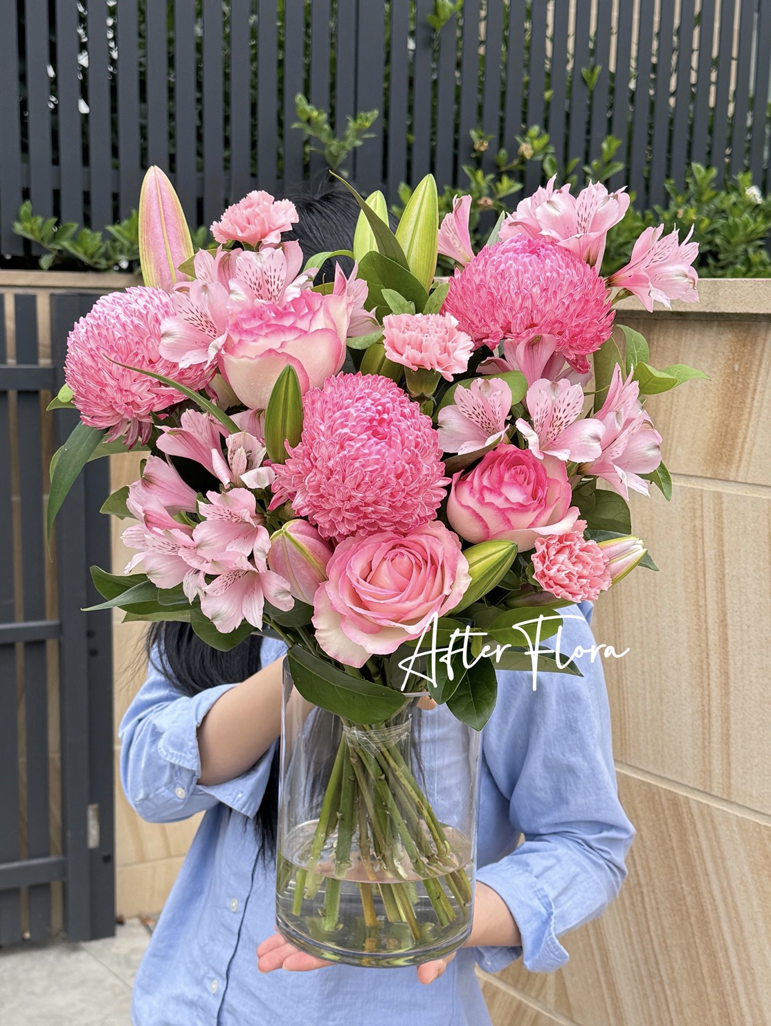 Raspberry Crush with Vase