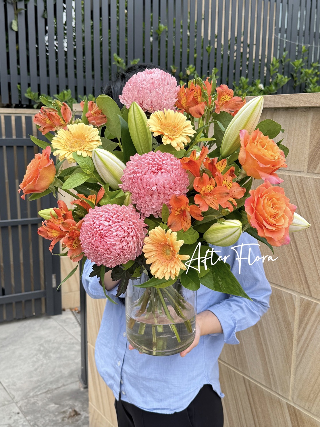 Golden Crush with Vase