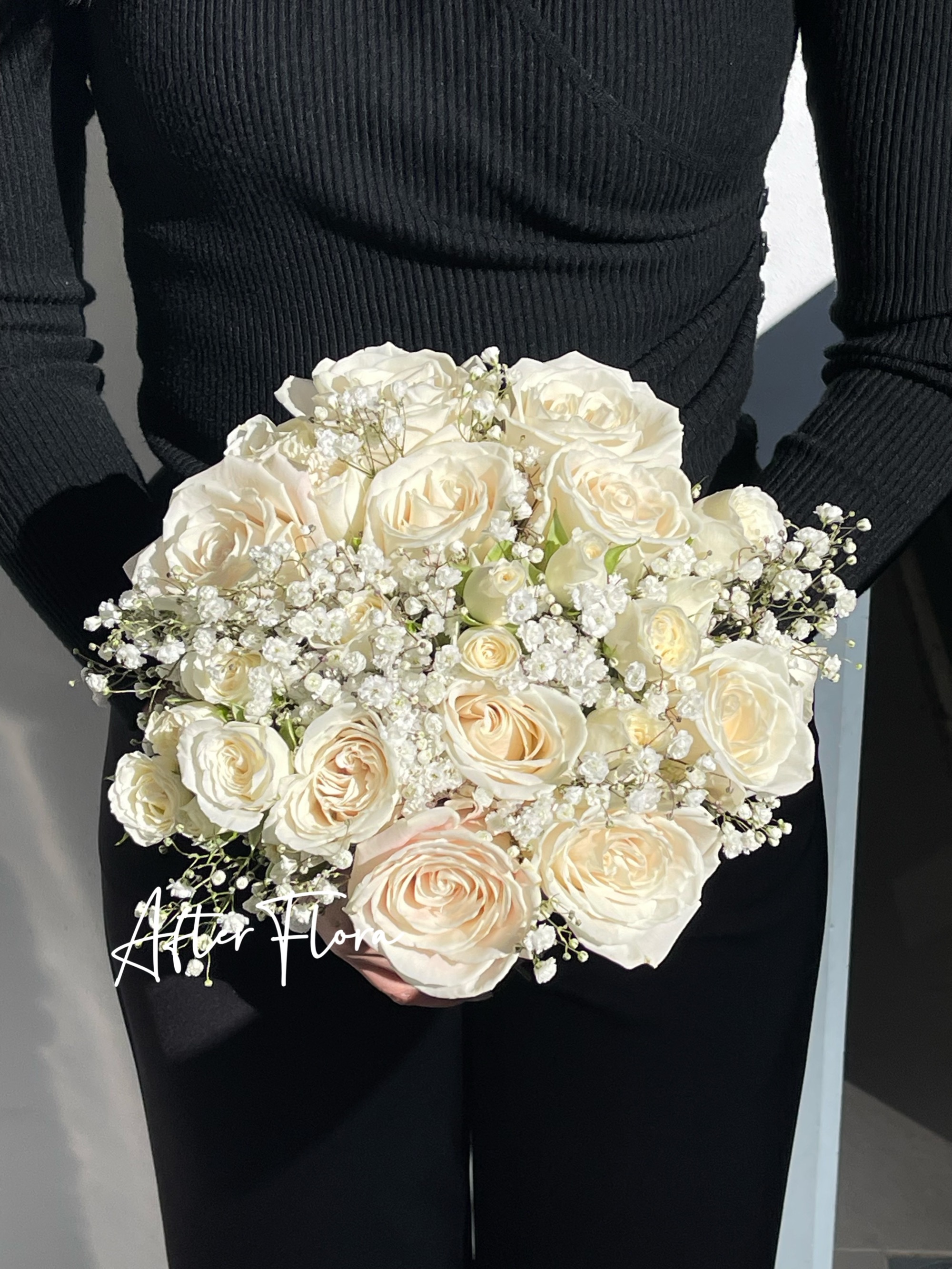 White & Baby's breath