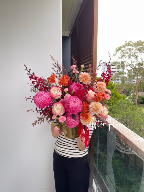 Ruby Pastel Pot Arrangement