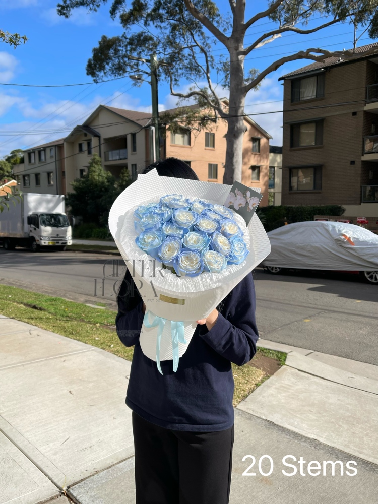 French Blue Roses