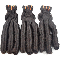 RXHAIR Double Drawn Funmi Spring Curly Hair Unprocessed Virgin Remy Human Hair Extension At Wholesale Price