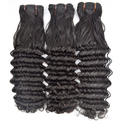 RXHAIR Double Drawn Funmi Deep Curly Hair Top Quality Free Shedding And Tangle Natural Looking Hair Extension