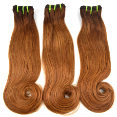 RXHAIR New Arrival 4/30 Color Funmi Hook Straight Hair Wefhigh Lighted Brown Hair Bundles Hair Extensions For Sale