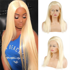 613 Blonde Straight WIG 180% Density Full Lace Wigs In High Quality