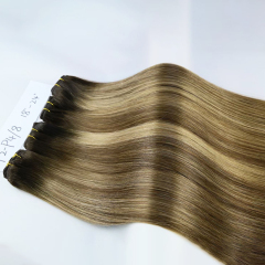 RXHAIR Remy T2-P4/8 Color Straight Bundles Hair Extension