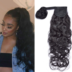 Extension de cheveux en queue de cheval 10A Body Wave Installation facile Style de cheveux