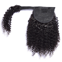 RXB Kinky Curly Ponytail Hair Remy Hair Extension For Wholesale