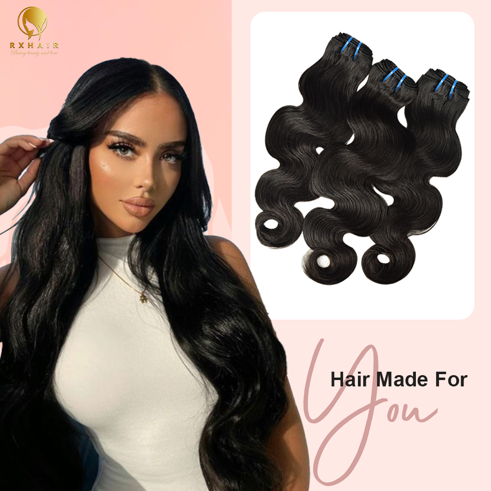 RX-B Body Wave bundle100% Double Weft Human Hair