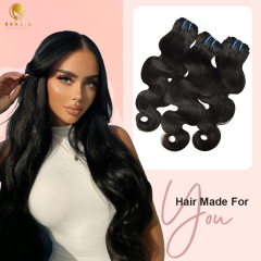 RX-B 10A Body Wave bundle100% Double Weft Human Hair