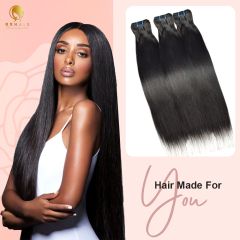 RX-B Straight bundle 100% raw human hair hot selling