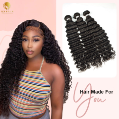 12A Beautifully Deep Wave Bundles Hot Sale Grade Hair