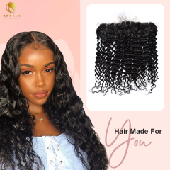 Deep Wave HD Lace Closure Hair Tangle Free And Small Konts