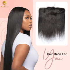 10A Straight HD Lace Closure Frontal Virgin Human Hair Invisible Clear